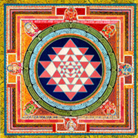 Mandala ‘Sri Yantra’ in …