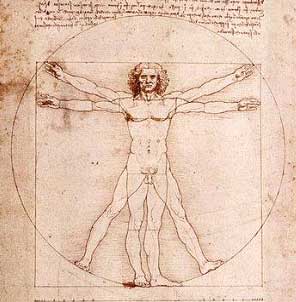 Leonardo da Vinci, človek